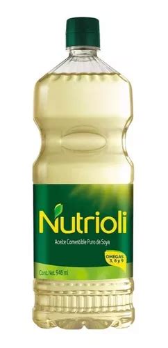 Aceite Puro De Soya Nutrioli 946 Ml 5 Piezas