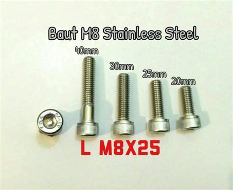 Jual Baut L M8 X 25 Stainless Steel Stenlis Di Lapak GST Bukalapak