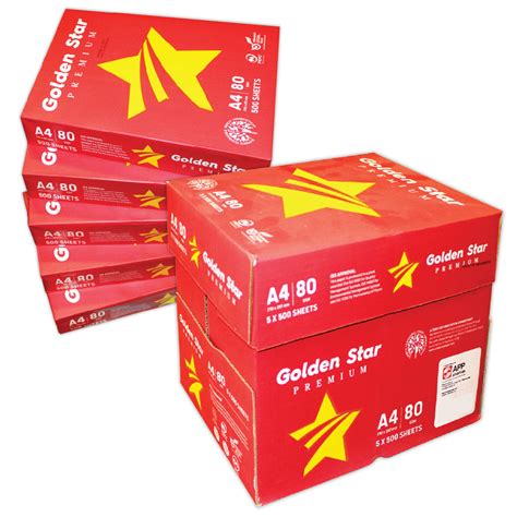 Photocopy Paper A4 Golden Star 80gsm 500shream Shakeel Trading