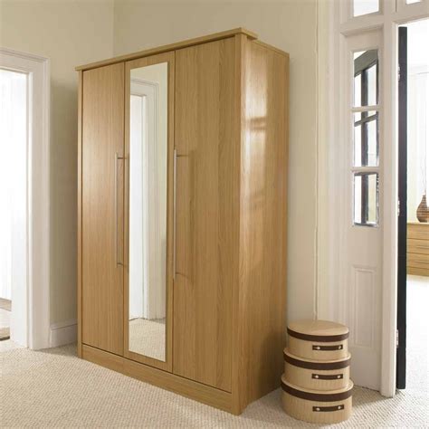 Top Of Oak Mirrored Wardrobes