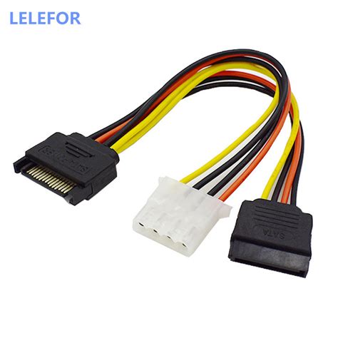 Sata Pin Male To Molex Pin Female Pin Female Sata Power Cable