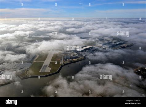 Aerial View Airbus Factory Site Finkenwerder Hamburg Hamburg