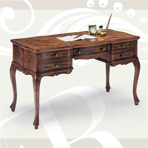 Louis Xv Style Desk Fratelli Radice Srl Wooden With Storage