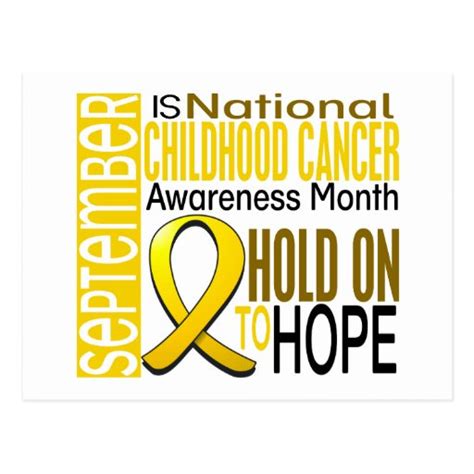 Childhood Cancer Awareness Month Ribbon I2 1.4 Postcard | Zazzle