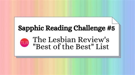 Book From The Lesbian Reviews “best Of The Best” List Sapphic Reading