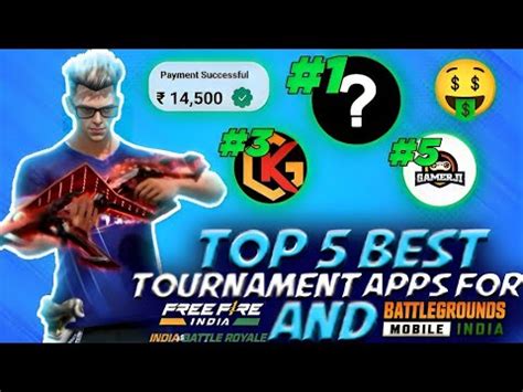 Top 5 Best Tournament Apps For Free Fire And Bgmi Free Fire