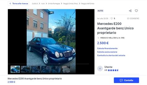 Mercedes Il Modello Più Amato In Vendita A Soli 2500 Euro Con Pochi