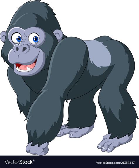 Cartoon Silverback Gorilla Download A Free Preview Or High Quality