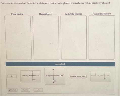 [solved] Determine Whether Each Of The Amino Acids Is Polar