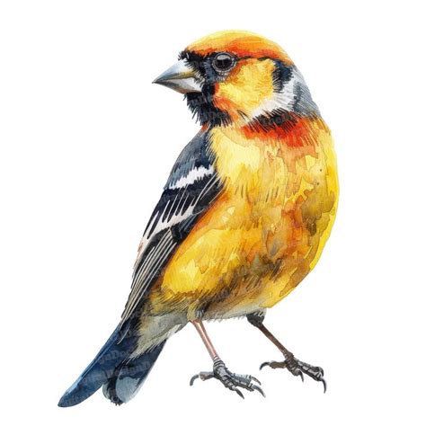 Goldfinch Clipart Watercolor Bird Clipart Printable Watercolor