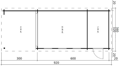 Garden Room With Shed And Veranda Super Jacob E 18m² 44mm 9 X 3 M