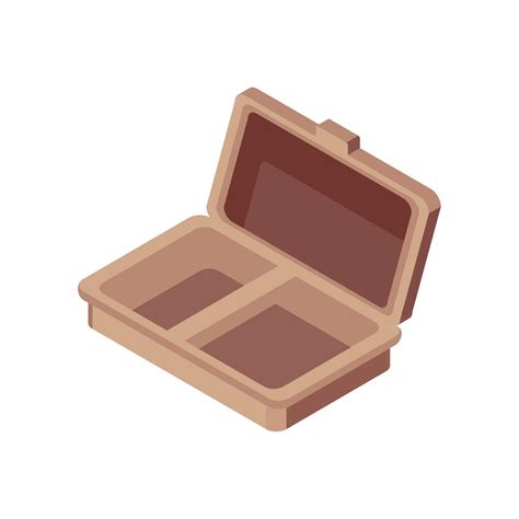 Isometric Empty Lunch Box Vector Art At Vecteezy