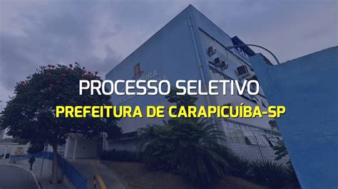 Prefeitura De Carapicuíba Sp Abre Vagas Para Técnico De Enfermagem E