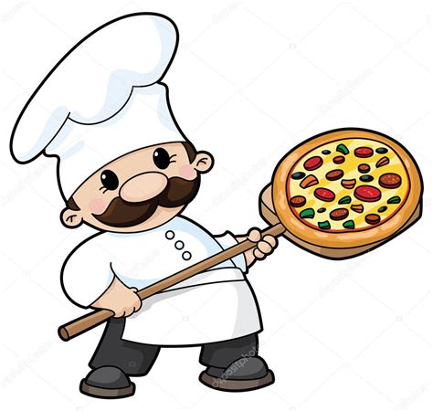 Pizza Chef — Stock Vector © Polkan 4258071