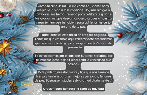 Oración Para Bendecir La Cena Navideña ¡la Mejor Mi Biblia