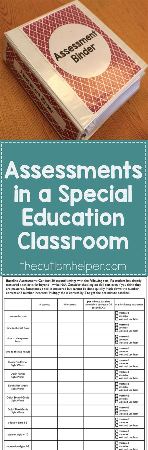 Assessments In A Special Education Classroom The Autism Helper Teaching Special Education