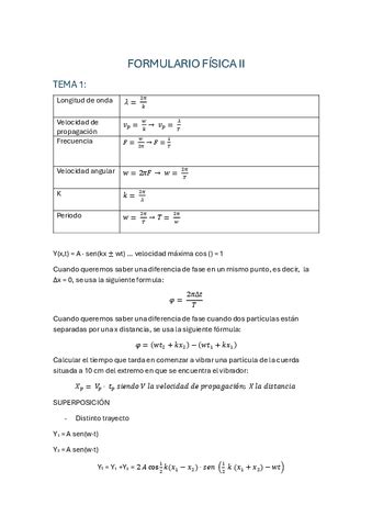 FORMULARIO FISICA II Pdf