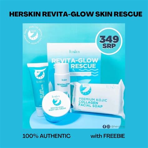 Her Skin Revita Glow Skin Rescue Rejuvenating Set Exfoliating Anti Acne