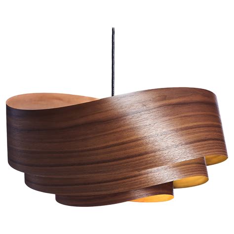 Mid Century Modern Wood Veneer Chandelier Pendant For Sale At Stdibs