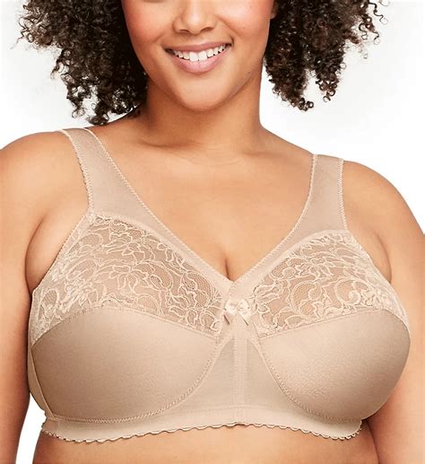 Glamorise 1000 Magic Lift Full Figure Wire Free Support Bra Ebay