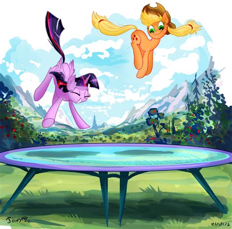 Safe Artist Jowybean Applejack Mlp Twilight Sparkle Mlp