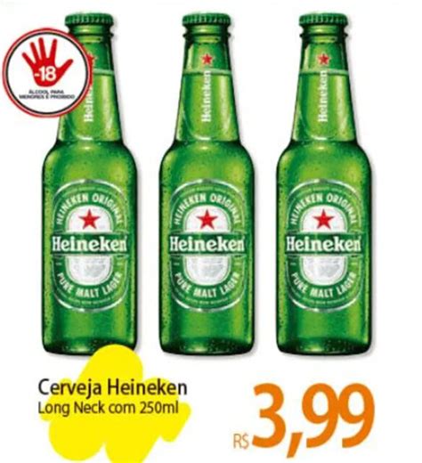 Cerveja Heineken Long Neck Com 250ml Oferta Na Atacadão