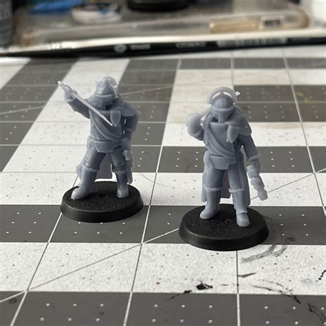 3d Print Of Lunar Auxilia Commanders Presupported By Psykostevo