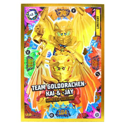 Lego Ninjago Karten Trading Cards Serie Crystalized Gold