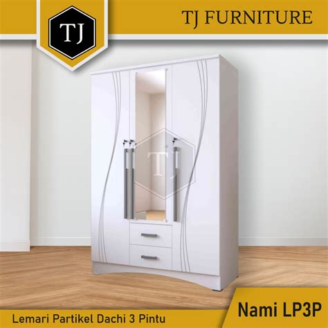 Jual Dachi Lemari Pakaian Kayu Partikel Kabinet Serbaguna Minimalis 3