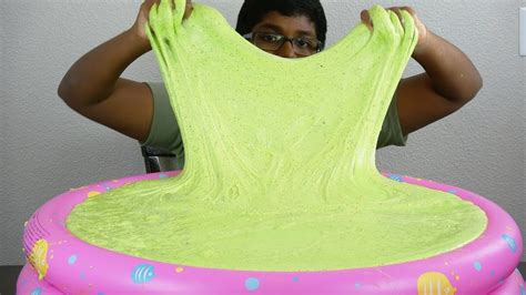 Super Fluffy Pool Full Of Diy Slime Youtube