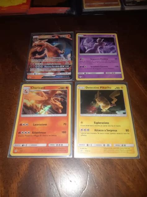 POKEMON DETECTIVE PIKACHU Charizard Card Set mewtwo Pikachu Charizard ...