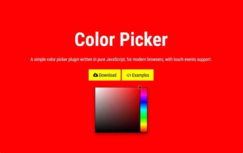 10 Best Javascript Color Picker Libraries Css Author