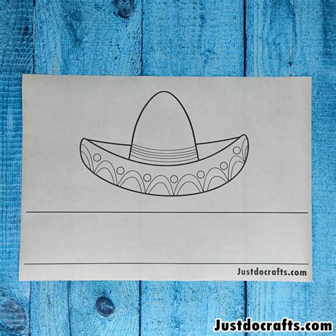 Sombrero Paper Crown (Free PDF printable template) - Just Do Crafts