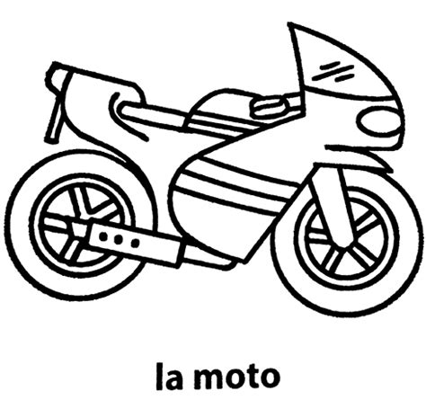 Mon Premier Imagier La Moto Colorier