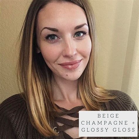 Lipsense Beige Champagne Glossier Gloss Lipsense Colors Latte