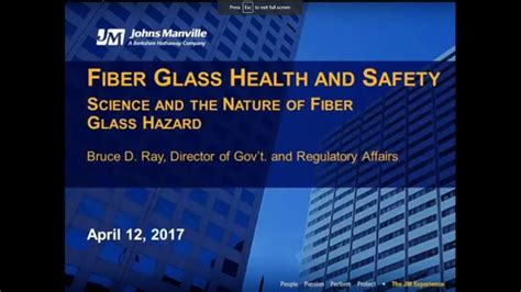 Fiberglass Health And Safety Youtube