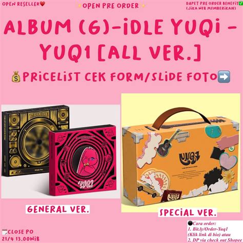 Jual WAJIB MEMBACA DESKRIPSI SLIDE FOTO 1ST MINI ALBUM G IDLE YUQI