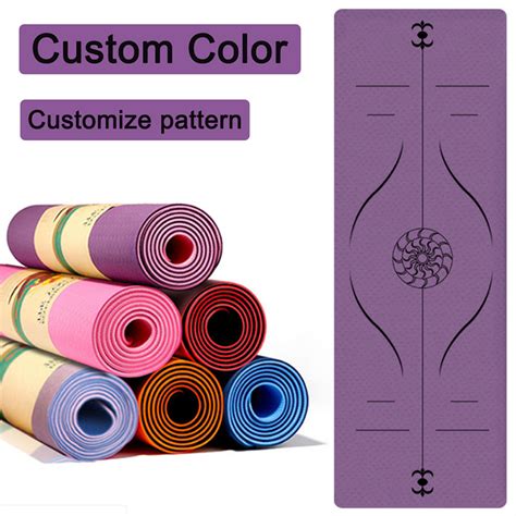 Customize Logo Home Fitness Exercise Workout Yoga Mat Eco Friendly