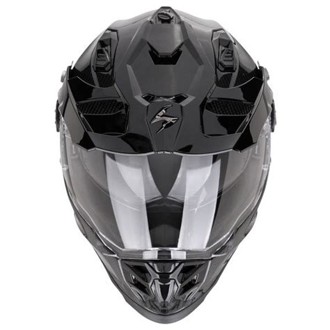 Helmet Scorpion Adf 9000 Carbon Air Solid Black At The Best Price