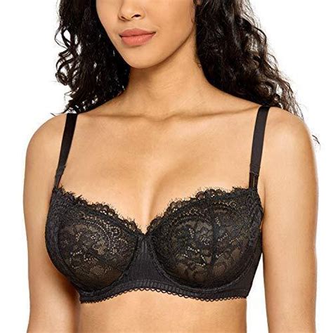 Dobreva Womens Sexy Lace Push Up Plus Size Bra Sheer Balconette Underwire Un Ebay