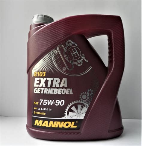 Масло трансмиссионное MANNOL Extra Cetriebeoel 75W90 синтет GL 4 GL 5