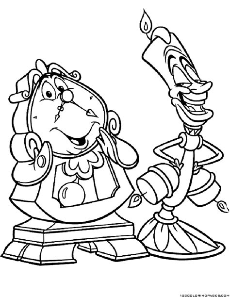 Beauty And The Beast Coloring Pages Disney At Ganaldoblog Blog