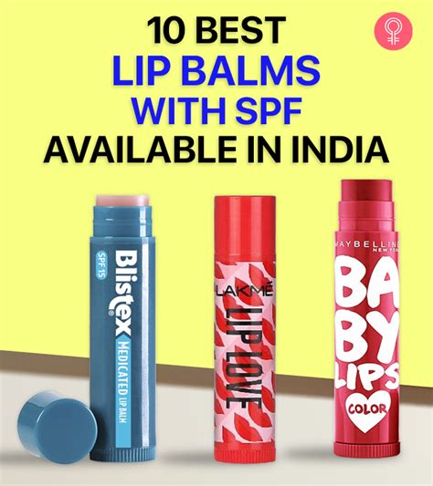 Best Lip Balm With Spf For Dark Lips In India