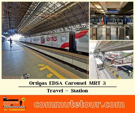 Ortigas EDSA Carousel MRT 3 Station Philippines 2023