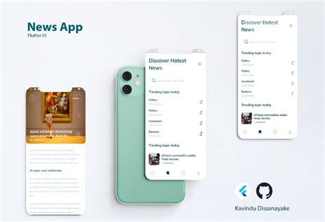 A Simple News App Ui Using Flutter