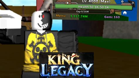 PEGUEI O NOVO Nivel MAX No KING LEGACY YouTube