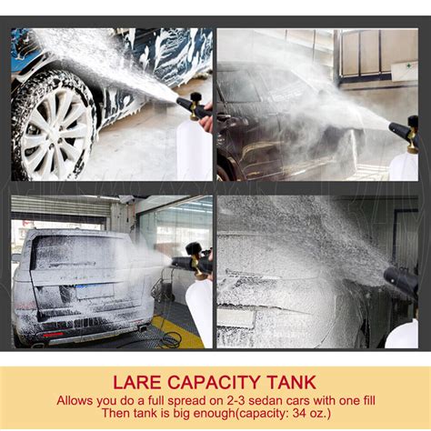 High Pressure Snow Foam Washer Gun Jet Car Wash Lance Cannon Spray L