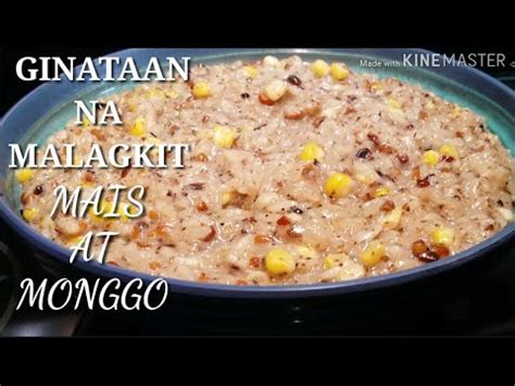 COOKING 101 GINATAAN NA MALAGKIT With MAIS AT MONGGO MASARAP NA