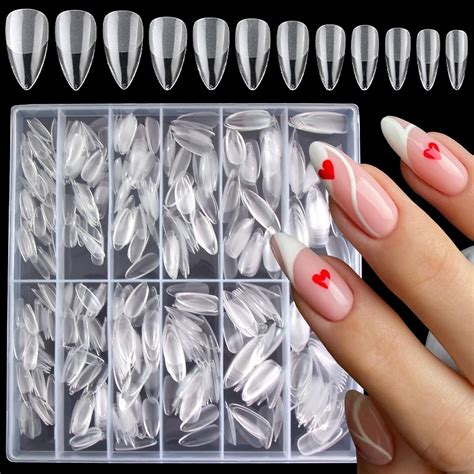 Amazon LoveOurHome 600pc Almond Gel X Nail Tips Full Cover