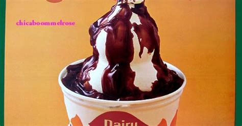 Dairy Queen 1972 Hot Fudge Sundae Advertising Poster Dairy Queen Hot Fudge And Dairy